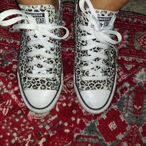 Converse Cheeta Print Shoe Women's 9/men's 7 unisex